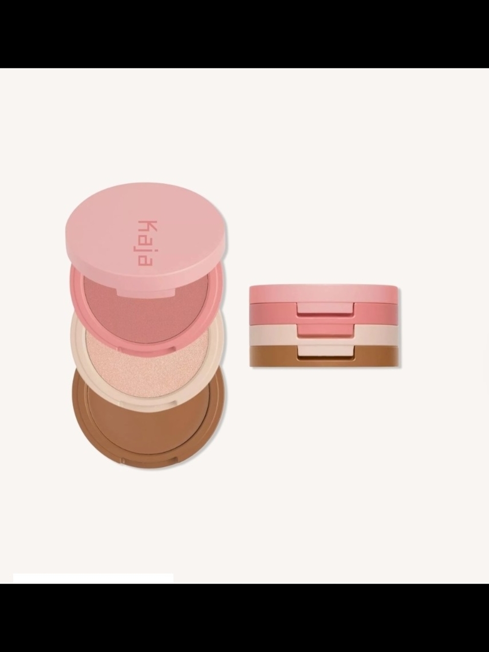 Pink Stackable Multi-Use Makeup Trio